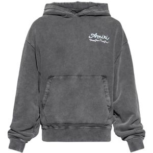 Amiri, Heren, Sweatshirts & Hoodies, Grijs, Maat: XL Katoen,