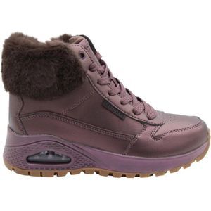SKECHERS - UNO RUGGED - Veterlaarsjes - Aubergine