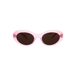 Celine Glamoureuze Cat-eye Zonnebril in Opal Roze , Pink , unisex , Maat: 53 MM