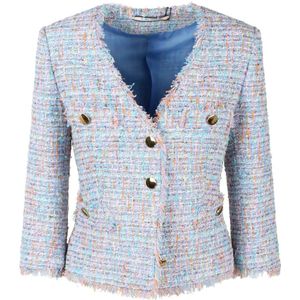 Tagliatore, Dames, Jassen, Veelkleurig, Maat: S Tweed,