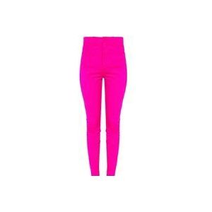 Balenciaga Slim-fit broek , Pink , Dames , Maat: M
