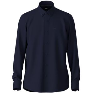 Hugo, Heren, Overhemden, Blauw, Maat: 6XL Katoen,