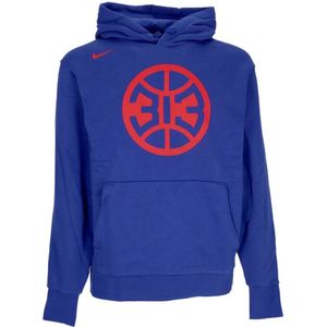 Nike - Detroit Pistons Fleece Hoodie - Blauw - Heren