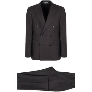 Canali, Heren, Pakken, Grijs, Maat: XL Wol,