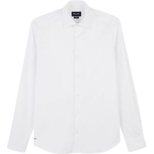 Eden Park, Heren, Overhemden, Wit, Maat: M Katoen,