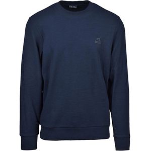 Diesel, Heren, Sweatshirts & Hoodies, Blauw, Maat: M Katoen,