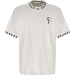 Brunello Cucinelli, Heren, Tops, Wit, Maat: S