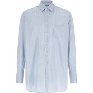 Namacheko, Heren, Overhemden, Blauw, Maat: M Katoen,