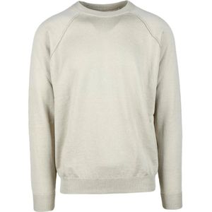 Original Vintage, Heren, Sweatshirts & Hoodies, Beige, Maat: L Katoen,