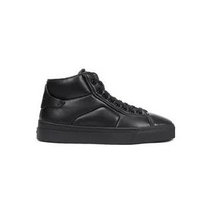 Santoni Glory Leren Sneakers , Black , Dames , Maat: 38 EU