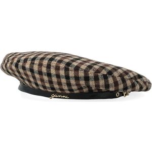 Ganni, Dames, Accessoires, Bruin, Maat: M Wol,