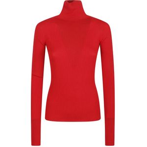 Max Mara, Dames, Truien, Rood, Maat: M Wol,