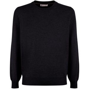 Brunello Cucinelli, Heren, Truien, Zwart, Maat: XL Kasjmier,