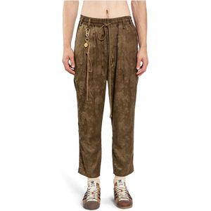 Song for the Mute, Heren, Broeken, Bruin, Maat: S Linnen,