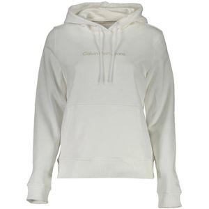 Calvin Klein, Dames, Sweatshirts & Hoodies, Wit, Maat: XL