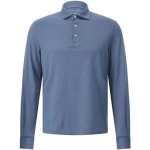 Fedeli, Heren, Tops, Blauw, Maat: S Katoen,