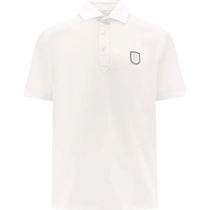 Brunello Cucinelli, Heren, Tops, Wit, Maat: XS Poliester,