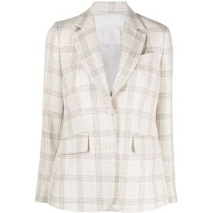 Eleventy, Dames, Jassen, Wit, Maat: XS Linnen,