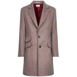 Brunello Cucinelli, Heren, Mantels, Grijs, Maat: M Wol,