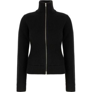 Maison Margiela, Dames, Truien, Zwart, Maat: M Wol,