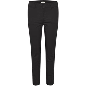 Part Two - Slim-fit Broek - Zwart - Katoen