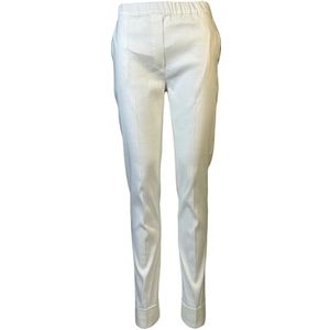 D.Exterior, Dames, Broeken, Wit, Maat: M Linnen,