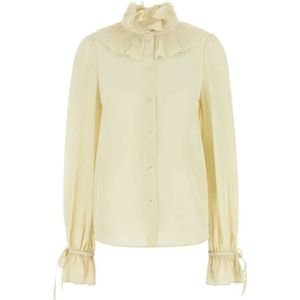 Valentino Garavani, Dames, Blouses & Shirts, Geel, Maat: XS