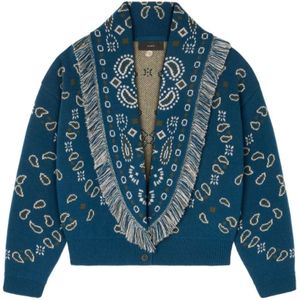 Alanui, Dames, Truien, Blauw, Maat: S