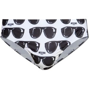 Moschino, Heren, Badkleding, Wit, Maat: M