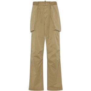 Dsquared2, Heren, Broeken, Bruin, Maat: M Leer,