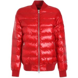 Woolrich, Dames, Jassen, Rood, Maat: XS Polyamide,