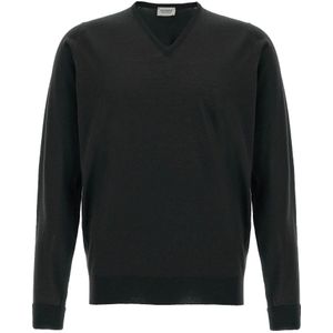 John Smedley, Heren, Truien, Zwart, Maat: M Leer,