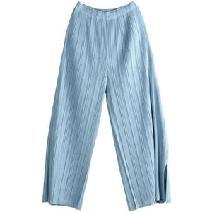 Issey Miyake, Dames, Broeken, Blauw, Maat: XL Poliester,