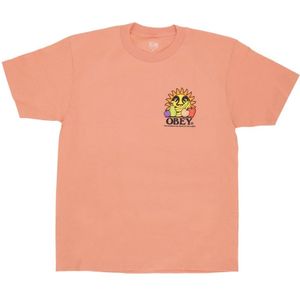 Obey, Heren, Tops, Oranje, Maat: S Katoen,