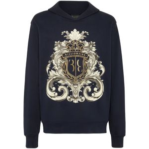 Billionaire, Heren, Sweatshirts & Hoodies, Blauw, Maat: S Katoen,