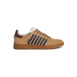 Dsquared2 Beige Sneakers Multi-Panel Design , Beige , Heren , Maat: 43 EU