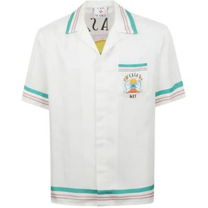 Casablanca, Heren, Overhemden, Wit, Maat: L Zijde,