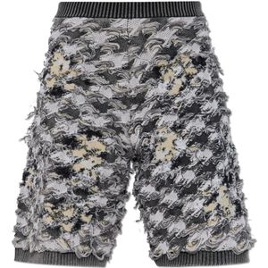 Diesel, Dames, Korte broeken, Grijs, Maat: M Katoen,