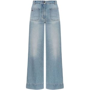 Victoria Beckham, Dames, Jeans, Blauw, Maat: W28 Katoen,