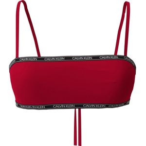 Calvin Klein, Dames, Badkleding, Rood, Maat: S Polyamide,