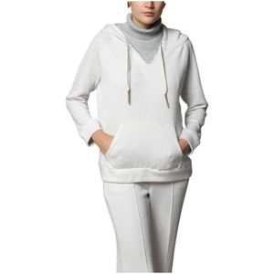 Mason's, Dames, Sweatshirts & Hoodies, Wit, Maat: 2XS Viscose,