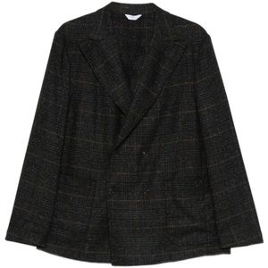 Boglioli, Heren, Jassen, Grijs, Maat: M Zijde,