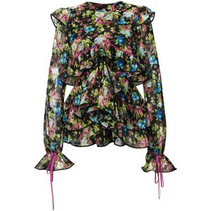 Dsquared2, Dames, Blouses & Shirts, Veelkleurig, Maat: S