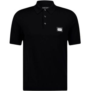 Dolce & Gabbana, Heren, Tops, Zwart, Maat: L Wol,