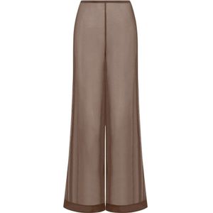 Staud, Dames, Broeken, Bruin, Maat: M Chiffon,
