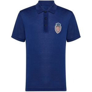 Billionaire, Heren, Tops, Blauw, Maat: XS Katoen,