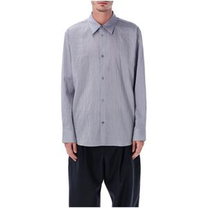Studio Nicholson, Heren, Overhemden, Blauw, Maat: L