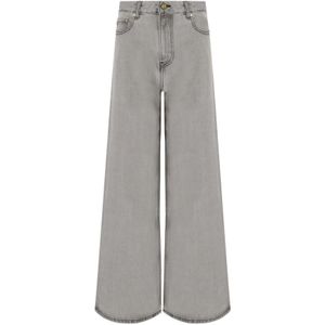 Ganni, Dames, Jeans, Grijs, Maat: W26 Katoen,