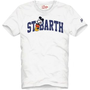 MC2 Saint Barth, Heren, Tops, Wit, Maat: S Katoen,