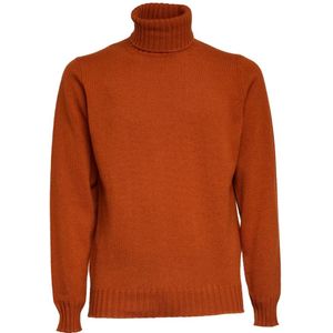 Filippo De Laurentiis, Heren, Truien, Oranje, Maat: L Wol,
